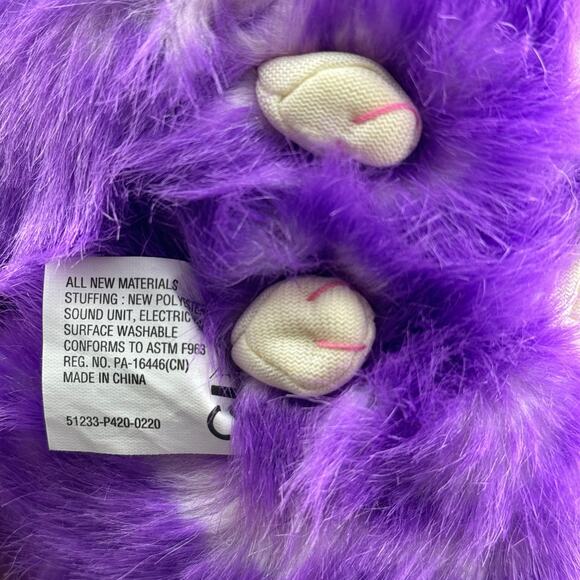 Pygmy Puff Purple Plush Harry Potter Universal Studios 6" WORKS - Picture 5 of 5